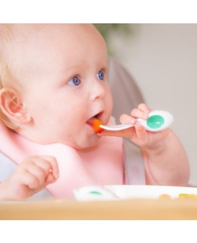 Иновативен сет прибори за хранене за бебета Doddl - 2 части, зелен - 5