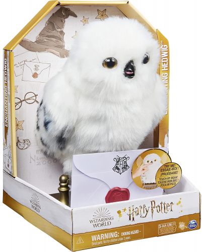 Интерактивна играчка Spin Master Harry Potter - Вълшебна сова Hedwig - 3
