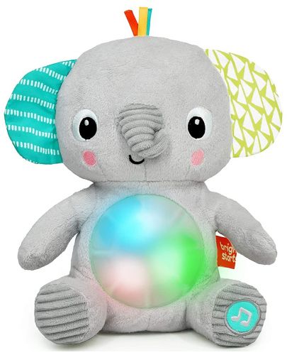 Интерактивна играчка Brights Starts - Hug A Bye Baby Elephant - 1
