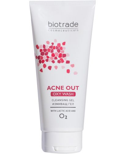 Biotrade Acne Out Измивен гел за лице Oxy Wash, 200 ml - 1