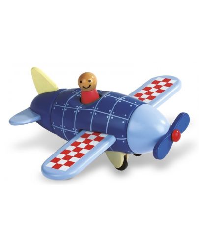Дървена играчка Janod - Магнитен самолет - 2