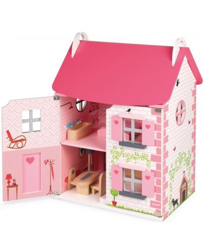 Дървена къща за кукли Janod - Къща за кукли - 3