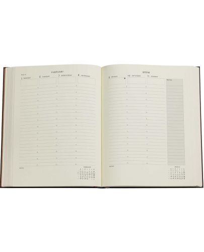 Календар-бележник Paperblanks Viola - 18 х 23 cm, 104 листа, 2023/2024 - 5