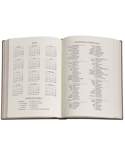 Календар-бележник Paperblanks Tropical Garden - Хоризонтален, 80 листа, 2024 - 4