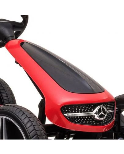 Картинг кола Moni Toys - Mercedes-Benz Go Kart, EVA, червена - 5