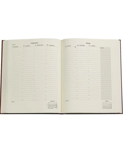 Календар-бележник Paperblanks Verne - 18 х 23 cm, 112 листа, 2023/2024 - 5