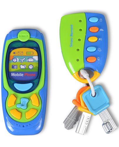 Музикална играчка Kaichi - Телефон и ключодържател - 1