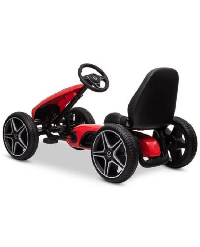 Картинг кола Moni Toys - Mercedes-Benz Go Kart, EVA, червена - 8