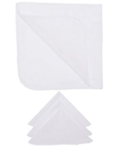 Кърпи за лице Sevi Baby - Бели, 3 броя - 1