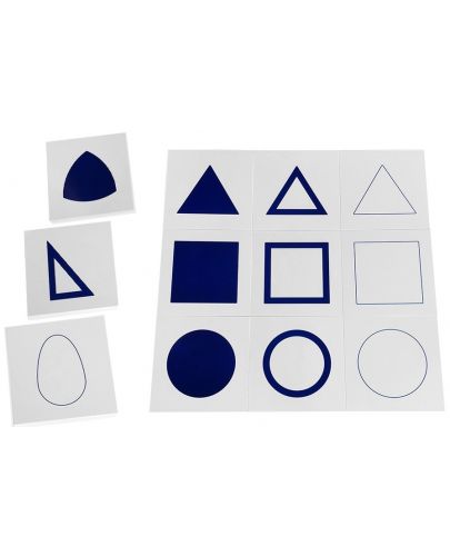 Карти Acool Toy - С геометрични фигури за Монтесори геометричен шкаф - 2