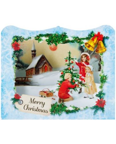 Картичка Gespaensterwald 3D - Merry Christmas, украсяване на елха - 1
