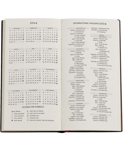  Календар-бележник Paperblanks Granada Turquoise - Ultra Horizontal, 18 x 23 cm, 80 листа, 2024 - 6