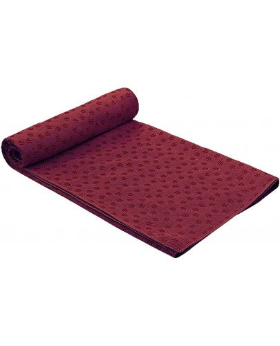 Кърпа постелка за йога Maxima - 180 х 61 cm, бордо - 1