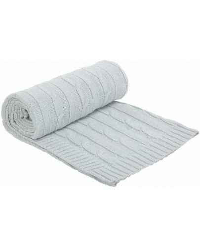 Kikkaboo Плетено памучно одеяло Mint - 1