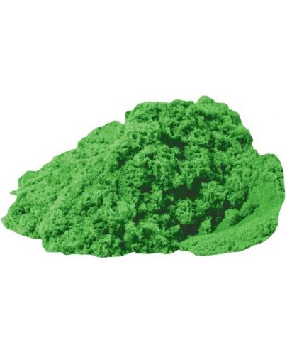 Кинетичен пясък Bigjigs - Зелен, 500 грама - 1