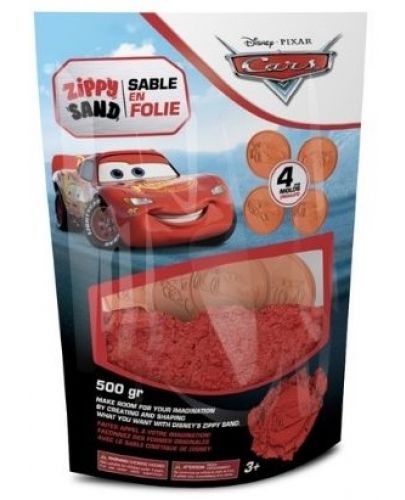 Кинетичен пясък Red Castle - Disney Cars 3, червен, 500 g - 1