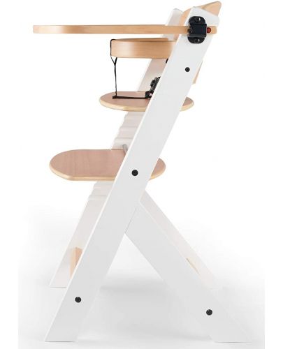 KinderKraft Столче за хранене ENOCK дървено/бели крака - 3