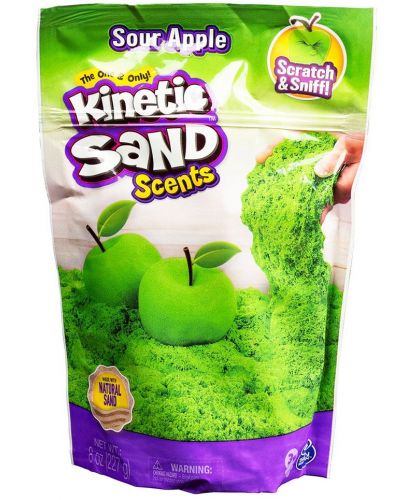 Кинетичен пясък Spin Master - Kinetic Sand, с аромат на ябълка, 227 g - 1
