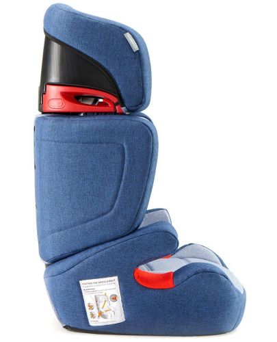 Столче за кола KinderKraft Junior - Синьо, с IsoFix, 15-36 kg - 5