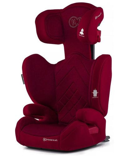 Столче за кола KinderKraft Xpand - Червено, с Isofix, 15-36 kg - 3