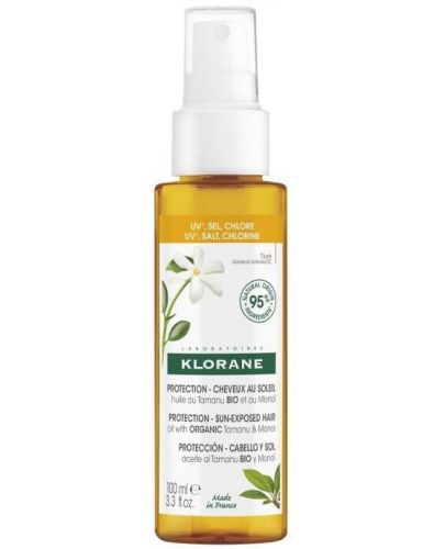 Klorane Polysianes Monoi & Tamanu Слънцезащитно олио за коса, 100 ml - 1