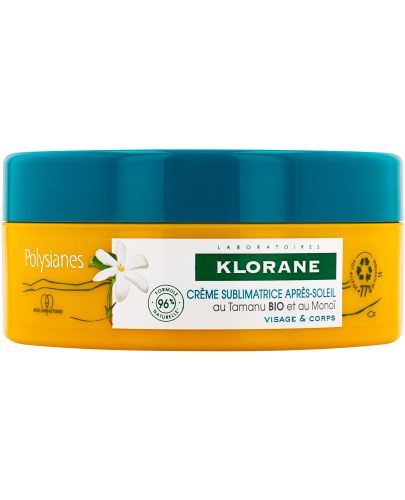 Klorane Polysianes Monoi & Tamanu Възстановяващ крем за лице и тяло за след слънце, 200 ml - 1