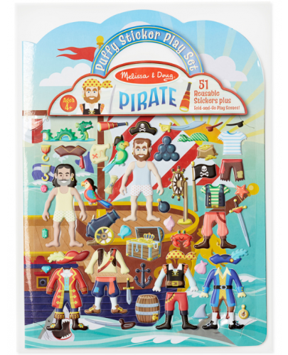 Книжка със стикери Melissa & Doug - Пирати - 1