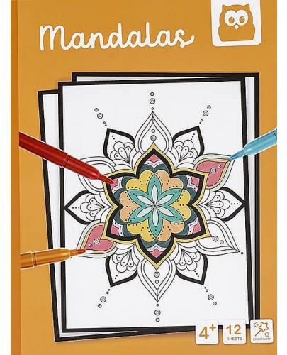 Книжка за оцветяване Eurekakids - Мандали - 1