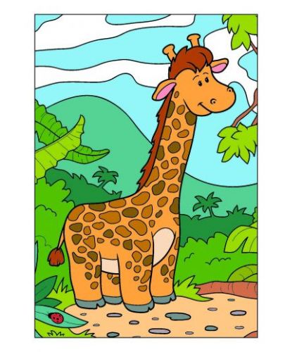 Книжка за оцветяване с жираф - 2