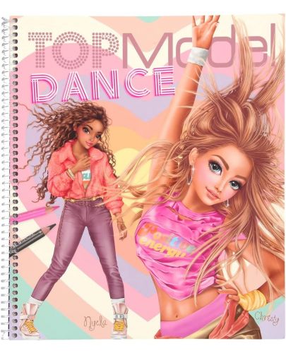 Книжка за оцветяване Depesche Top Model - Танци - 1