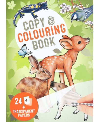 Книжка за копиране и оцветяване Depesche Top Model - Диви животни - 1
