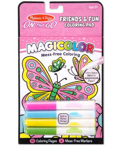 Книжка за оцветяване Melissa & Doug - Забавление с приятели - 1