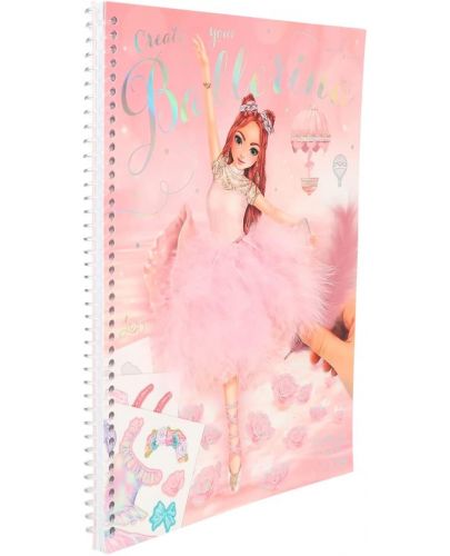 Книжка за оцветяване Depesche Top Model - Балерини - 2