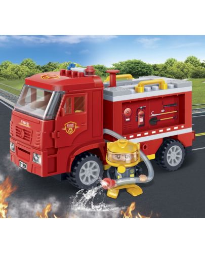 Конструктор BanBao - Противопожарен камион, 112 части - 3