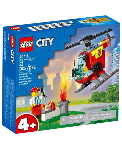 Конструктор Lego City - Пожарникарски хеликоптер (60318) - 1