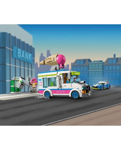 Конструктор Lego City - Полицейско преследване с камион за сладолед (60314) - 6