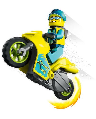 Конструктор Lego City - Stuntz, Кибер каскадьорски мотоциклет (60358) - 6