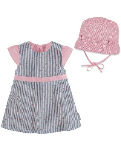 Комплект детска рокля и лятна шапка с UV 30+ защита Sterntaler - 62 cm, 4-5 месеца - 1