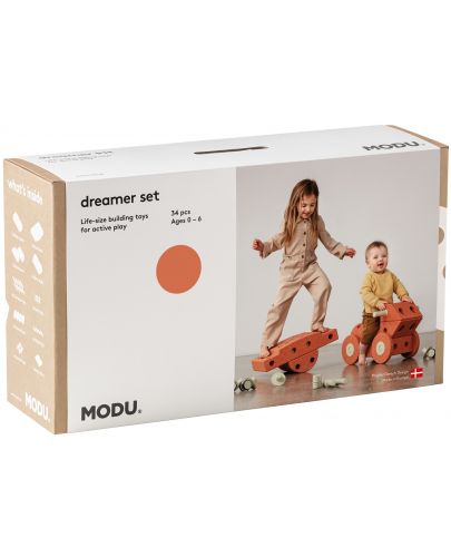 Комплект за игра Modu - Dreamer set, зрял портокал-млечно зелено - 2