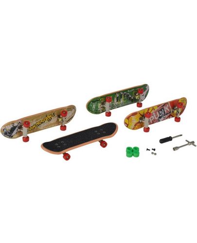 Комплект скейтборди за пръсти Simba Toys - 4 броя, aсортимент - 1