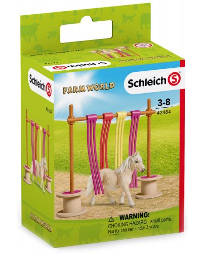 Комплект Schleich Farm World Horses - Пони със завеса - 2