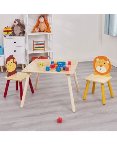 Комплект детска маса с 2 столчета Ginger Home - Animals - 9