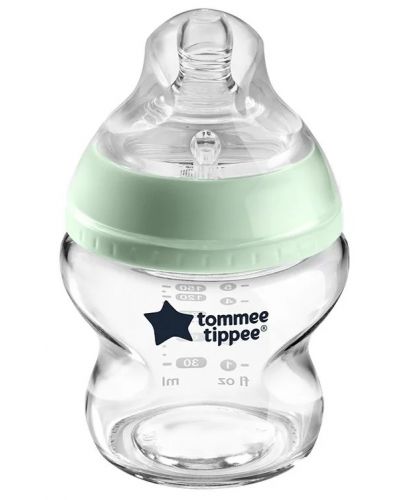 Комплект стъклени шишета за новородено Tommee Tippee Easi-Vent - С четка - 3