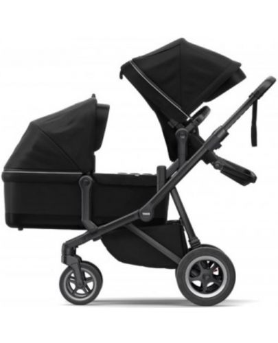 Комбинирана бебешка количка 2 в 1 Thule - Sleek, Midnight Black - 4