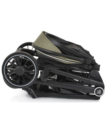 Комбинирана количка с трансформираща седалка Moni - Rio, зелена - 8