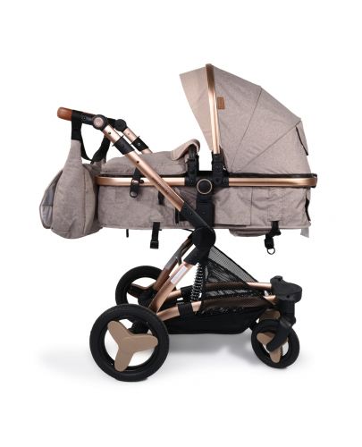Комбинирана детска количка Moni - Veyron, бежова - 4