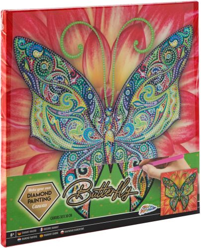 Комплект за рисуване с мъниста Grafix - Пеперуда - 1