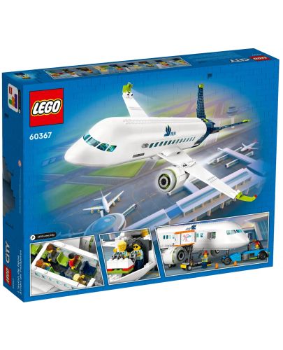 Конструктор LEGO City - Пътнически самолет (60367) - 2