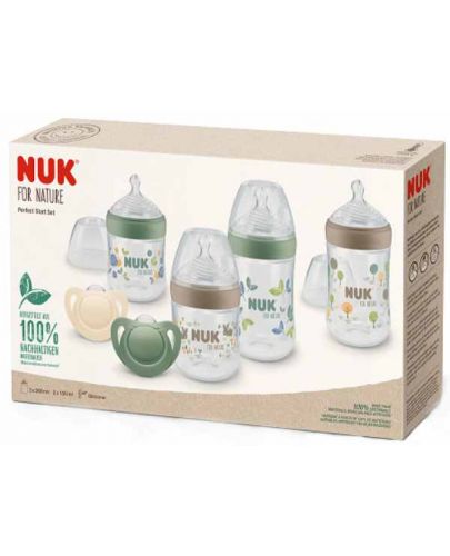 Комплект шишета NUK for Nature - Perfect start, 6 части - 2
