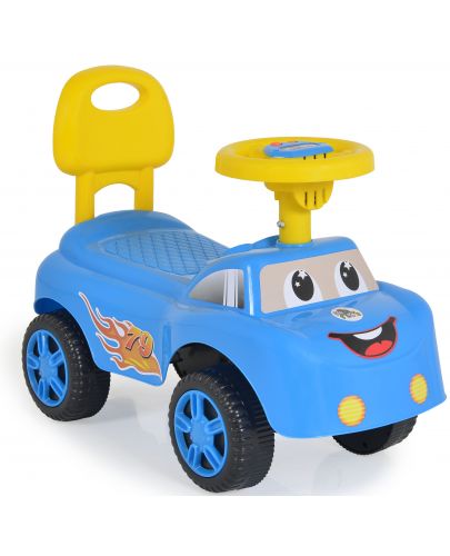 Кола за бутане Moni Toys - Keep Riding, синя - 1